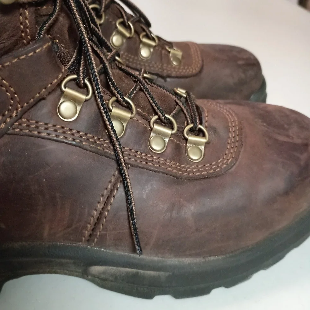 Red Wing Shoes Irish Setter Mens Work Boots Brown Leather Lace Up‎ Size 7.5 EH